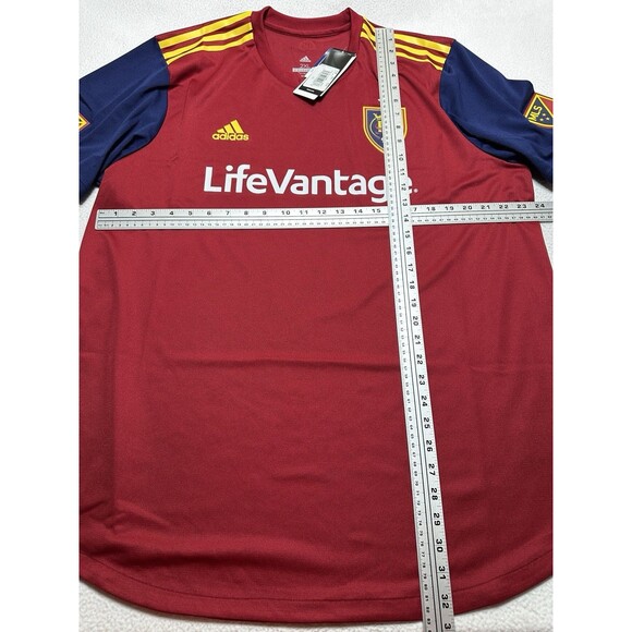 Real Salt Lake MLS Football Soccer Jersey Adidas 2018 Retro Red Authentic NWT - Picture 9 of 15